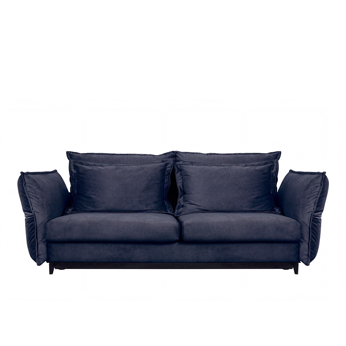 Canapé droit convertible - 3 places - Velours - VERDURO