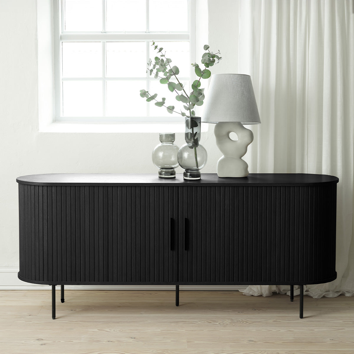 Buffet 180 cm 2 portes - Bois - ALBA