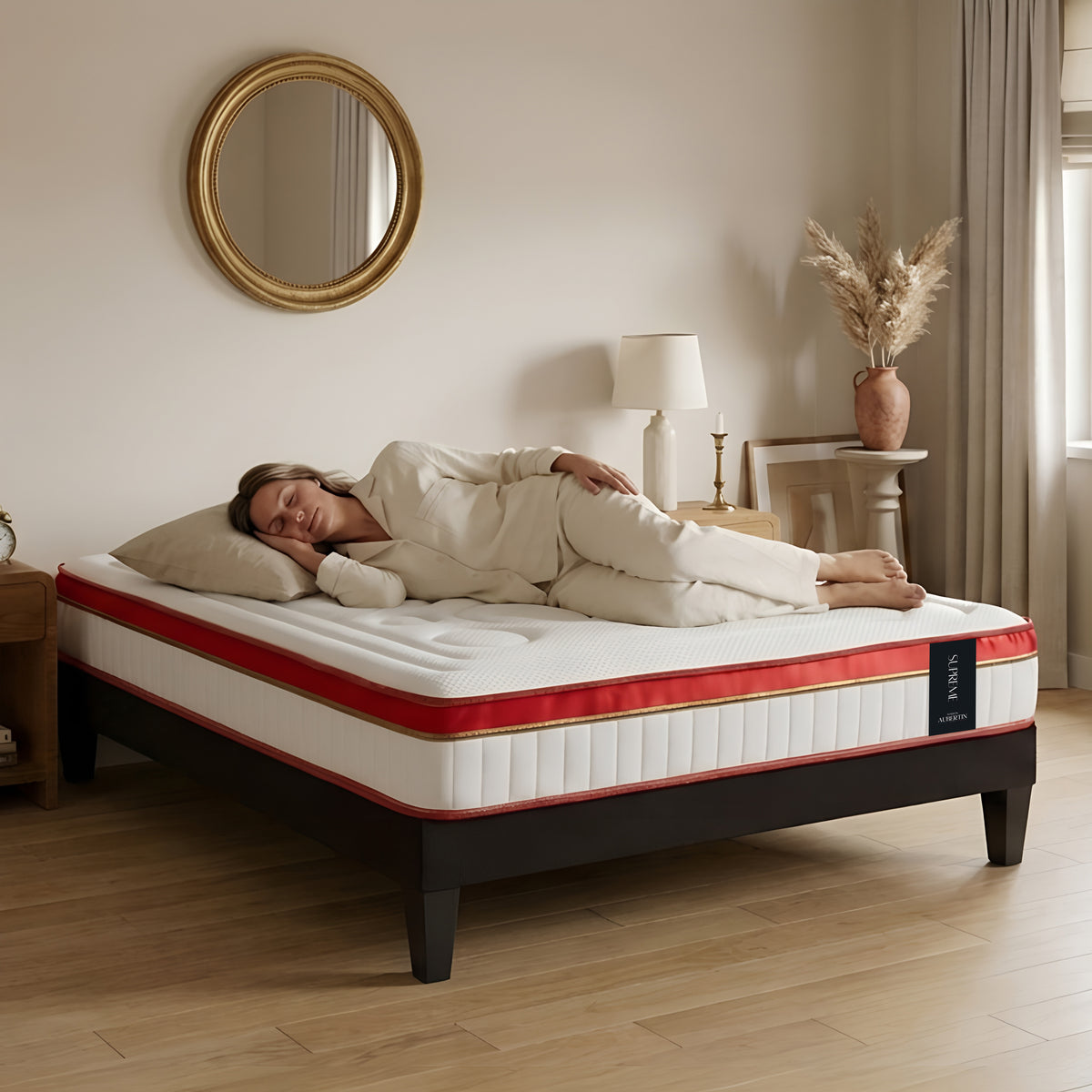 Matelas Mémoire SUPREME - 24 cm d'épaisseur - Accueil ferme, soutien ferme