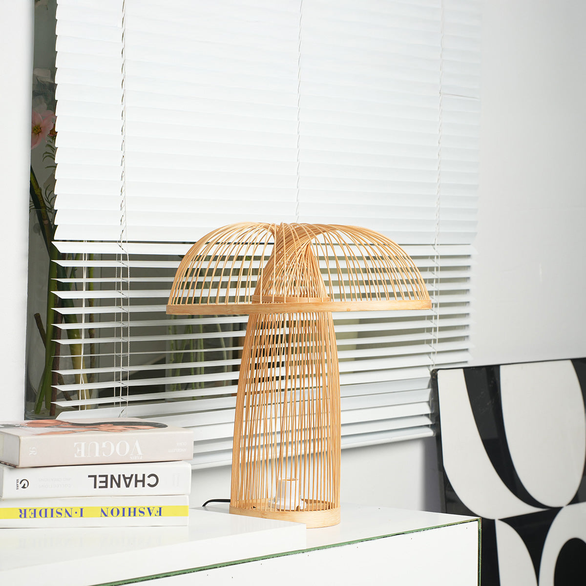 Lampe bambou naturel