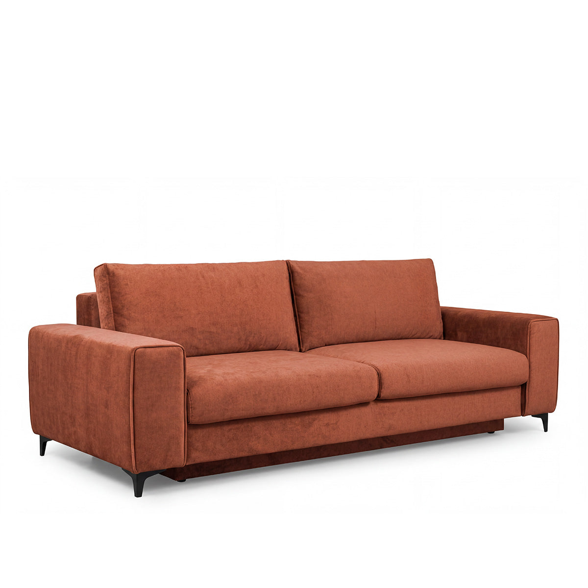 Canapé droit convertible - 3 places - Velours - FIESOLE