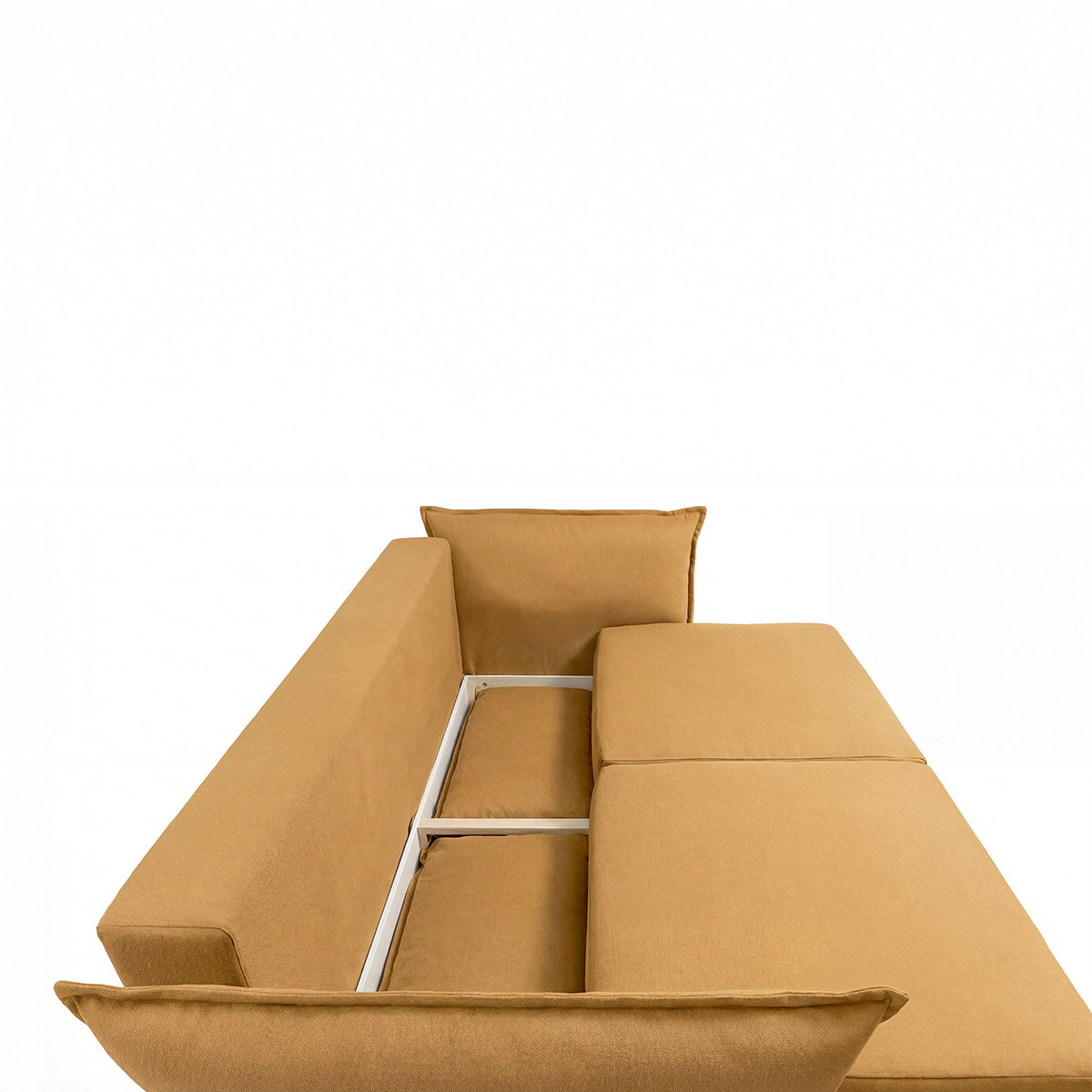 Canapé droit convertible - 3 places - Tissu - VERDURO