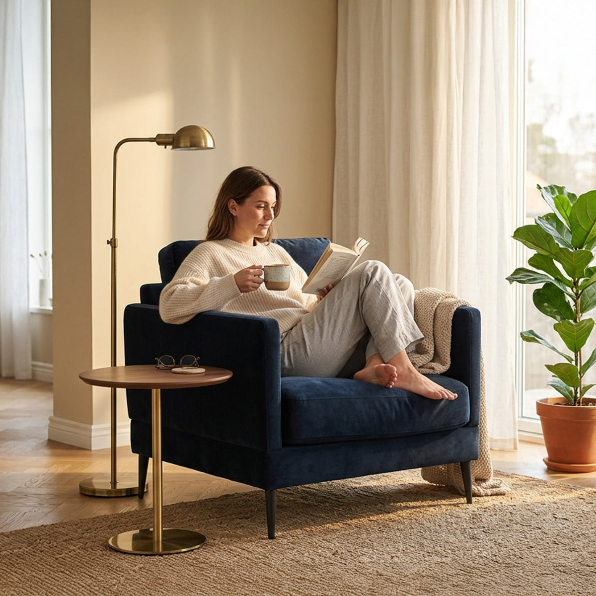 Fauteuil - Velours - SPLENDIDO