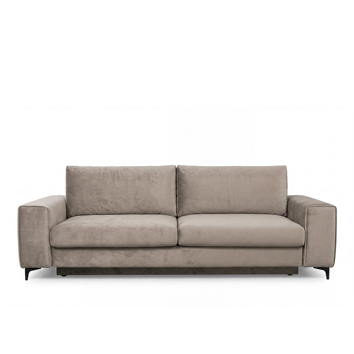 Canapé droit convertible - 3 places - Velours - FIESOLE