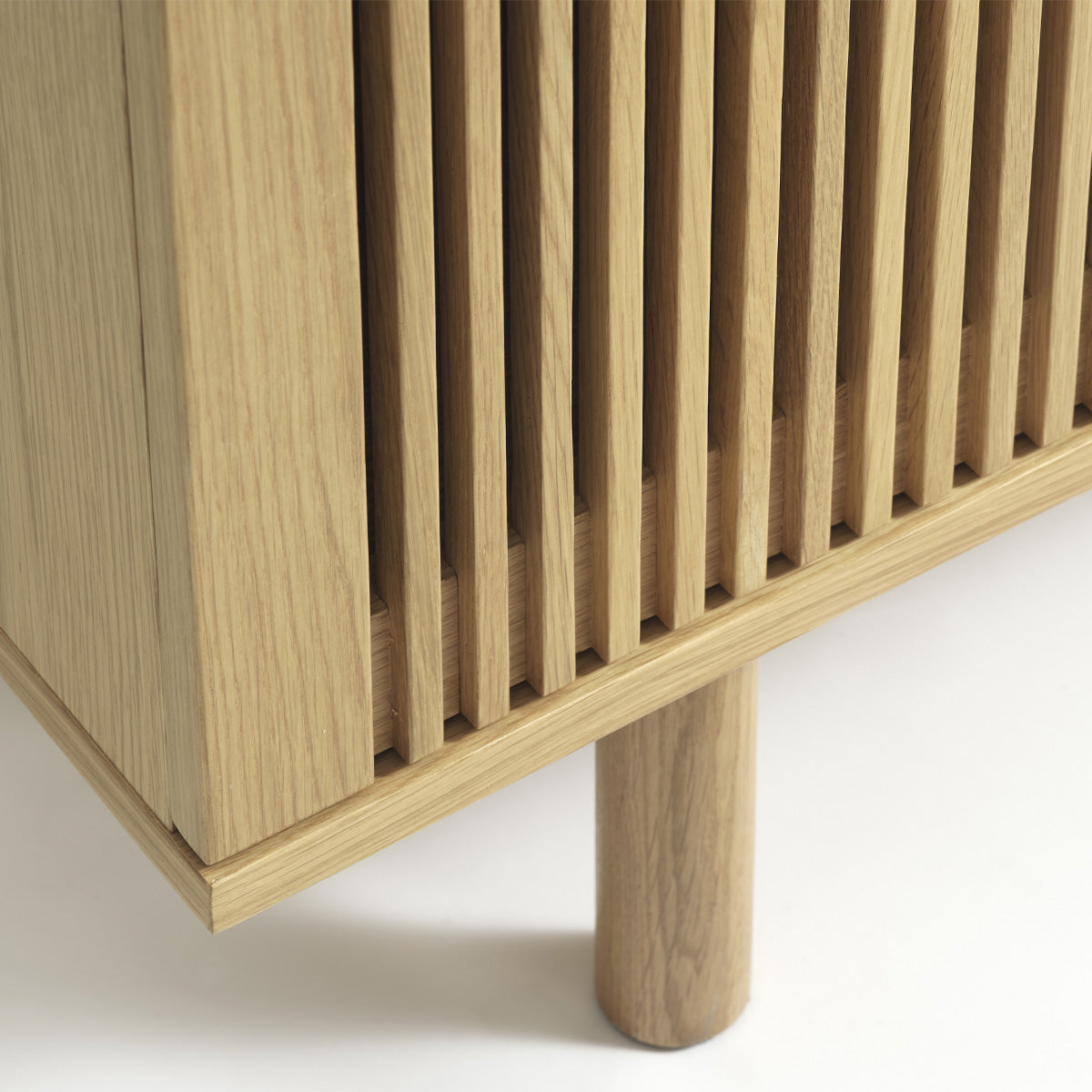 Meuble bas 143 cm 2 portes - Bois - PISA