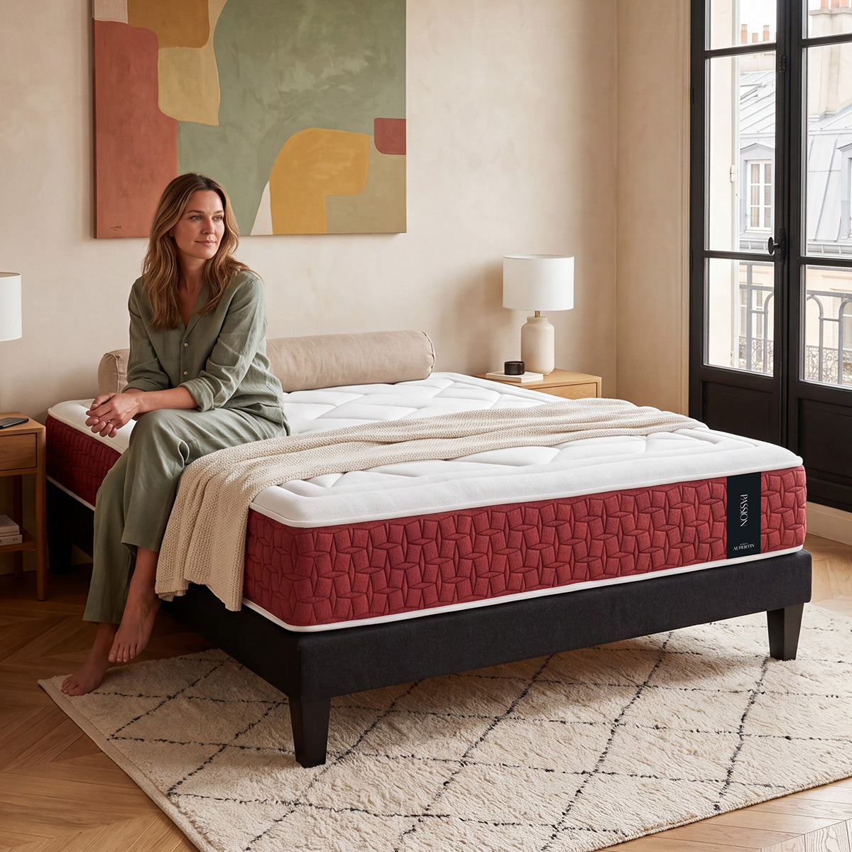 Matelas Ressorts ensachés et Mémoire de forme - 32 cm - PASSION