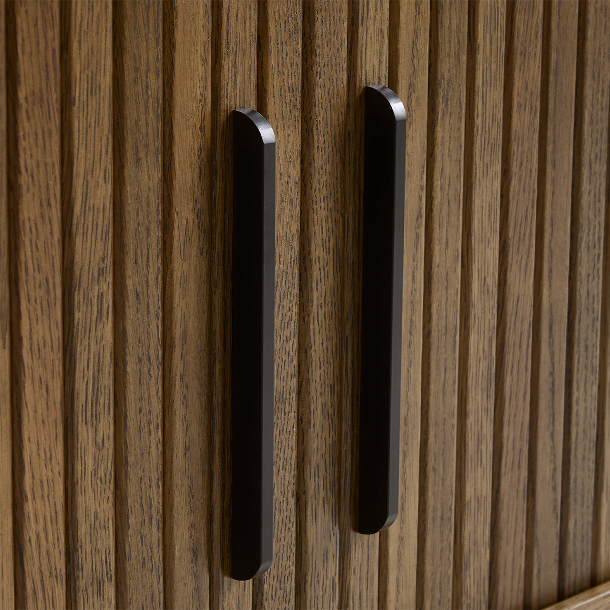 Meuble bas 180 cm 2 portes - Bois - ALBA