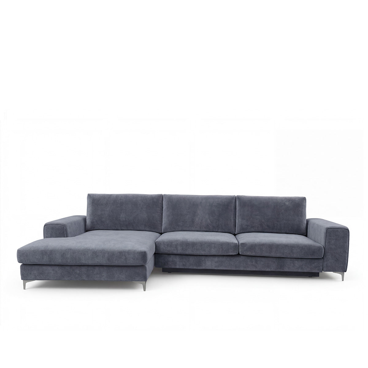 Canapé d'angle convertible - 4 places - Velours - FIESOLE