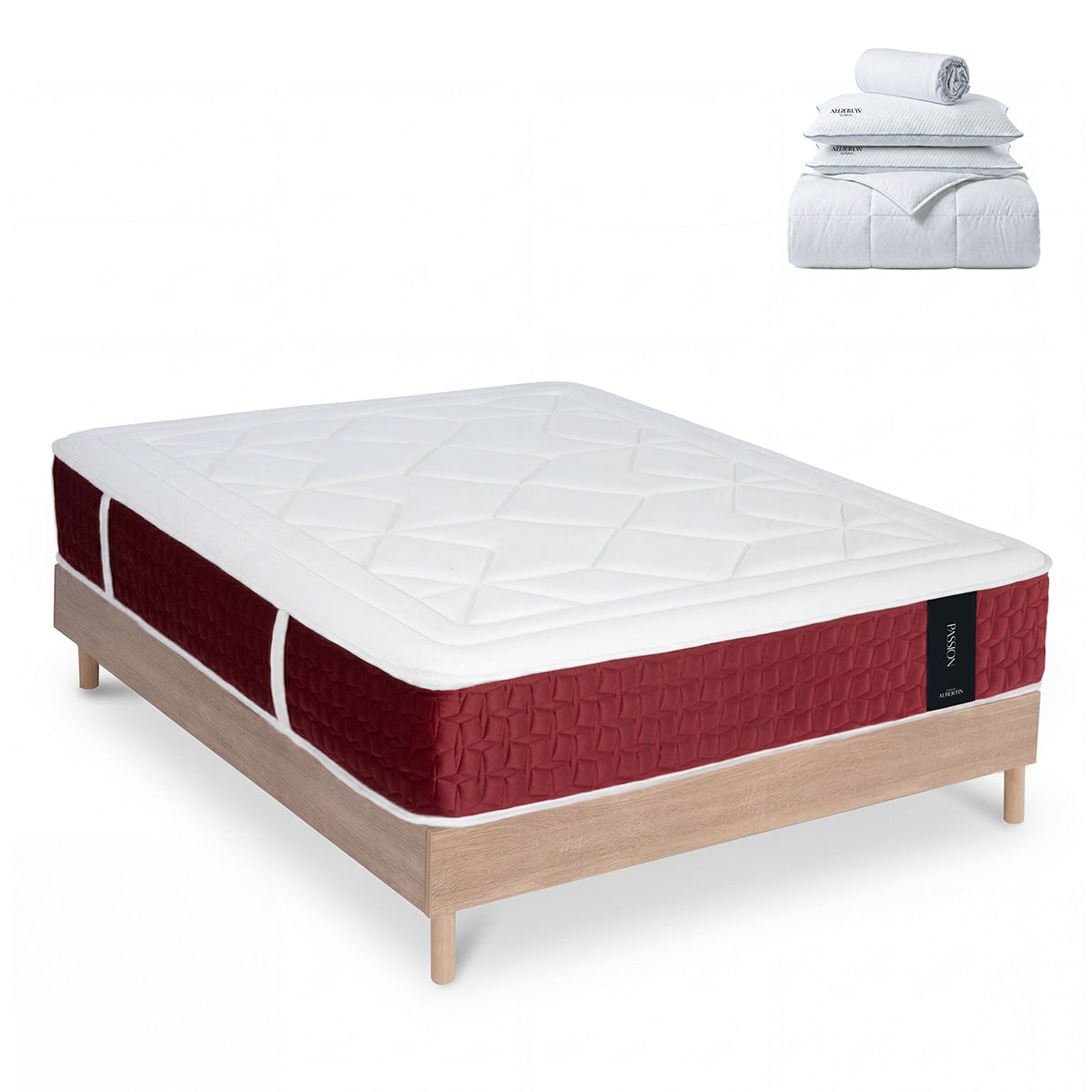 Prêt-à-dormir PASSION avec Sommier SÉLÉNA et Accessoires