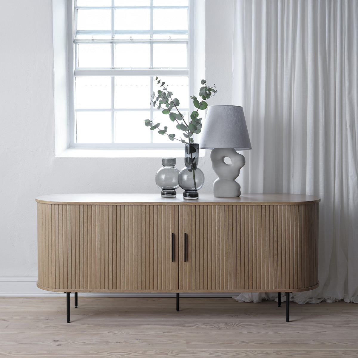 Buffet 180 cm 2 portes - Bois - ALBA