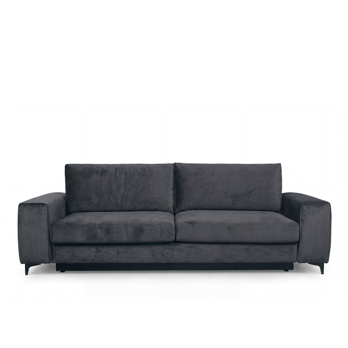 Canapé droit convertible - 3 places - Velours - FIESOLE