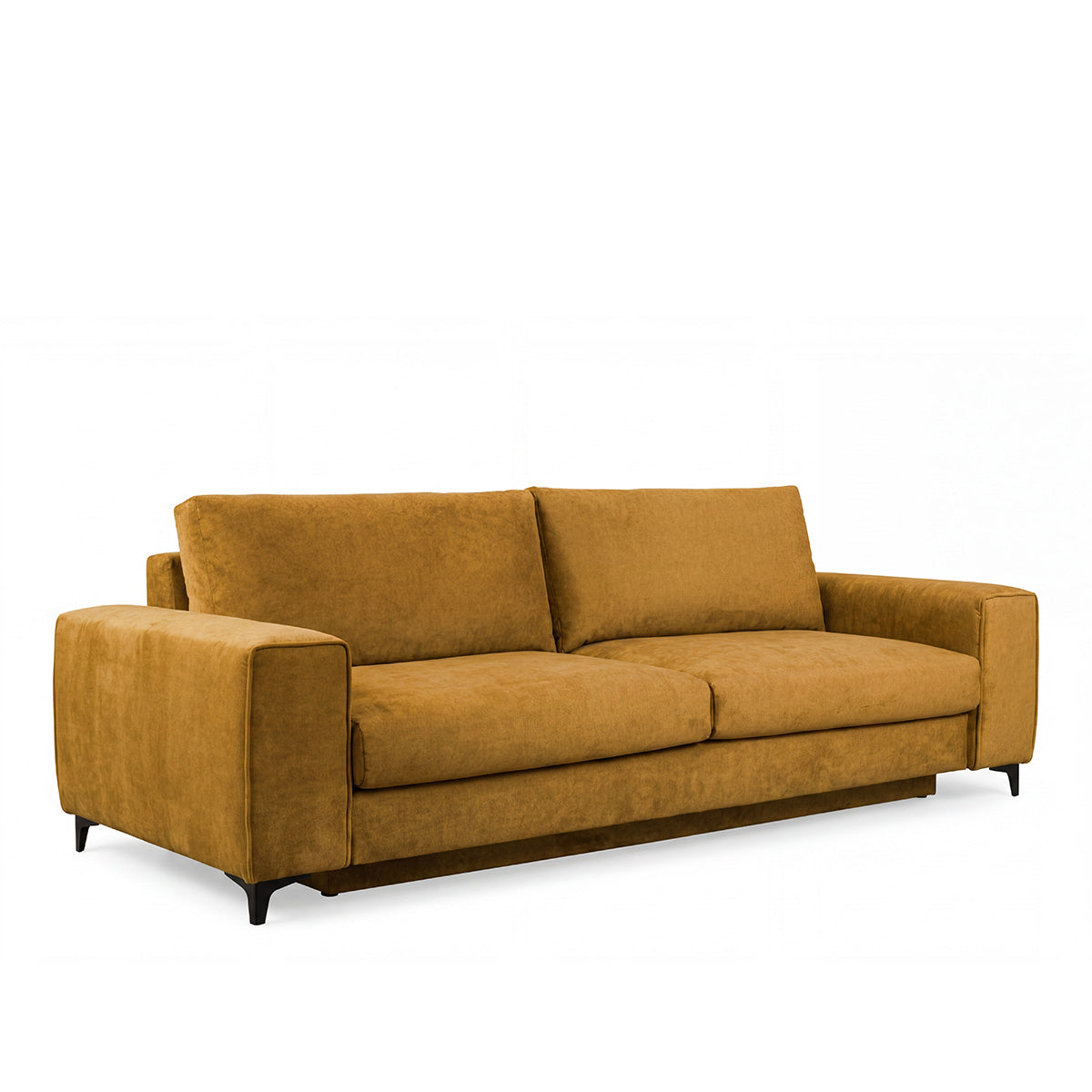 Canapé droit convertible - 3 places - Velours - FIESOLE