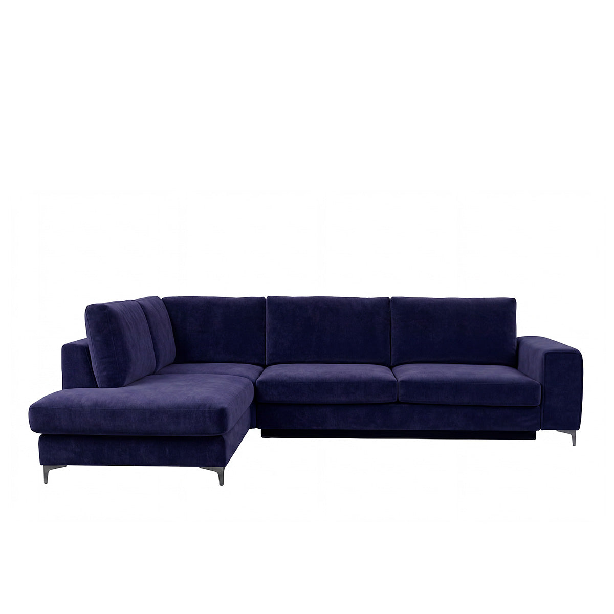 Canapé d'angle convertible - 4 places - Velours - FIESOLE