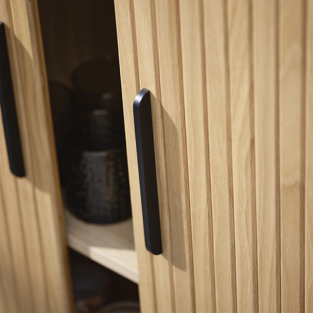 Buffet 140 cm 2 portes - Bois - ALBA