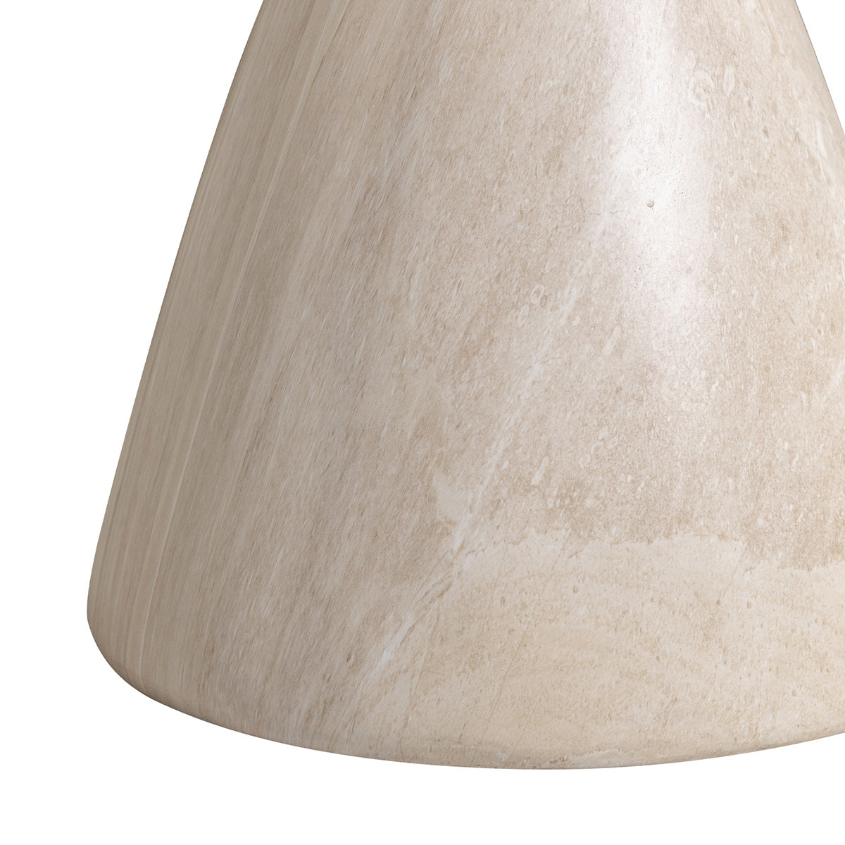 Table d'appoint ronde ø45cm - Effet travertin - SABBIA