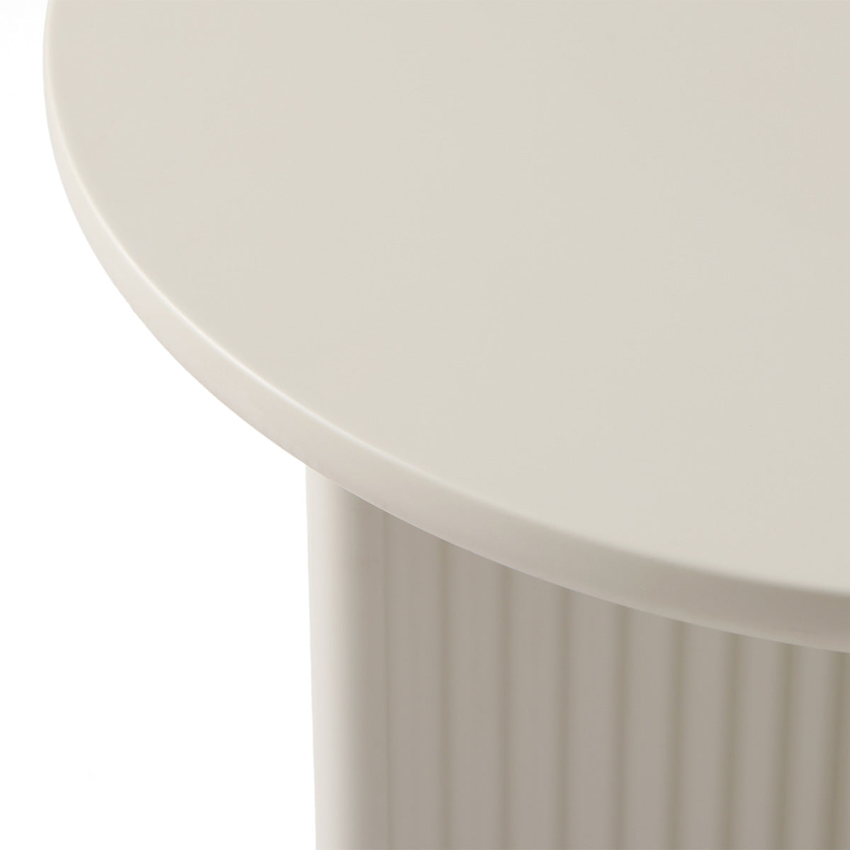 Table d'appoint ronde ø50 cm - Bois gris clair - MIRANO