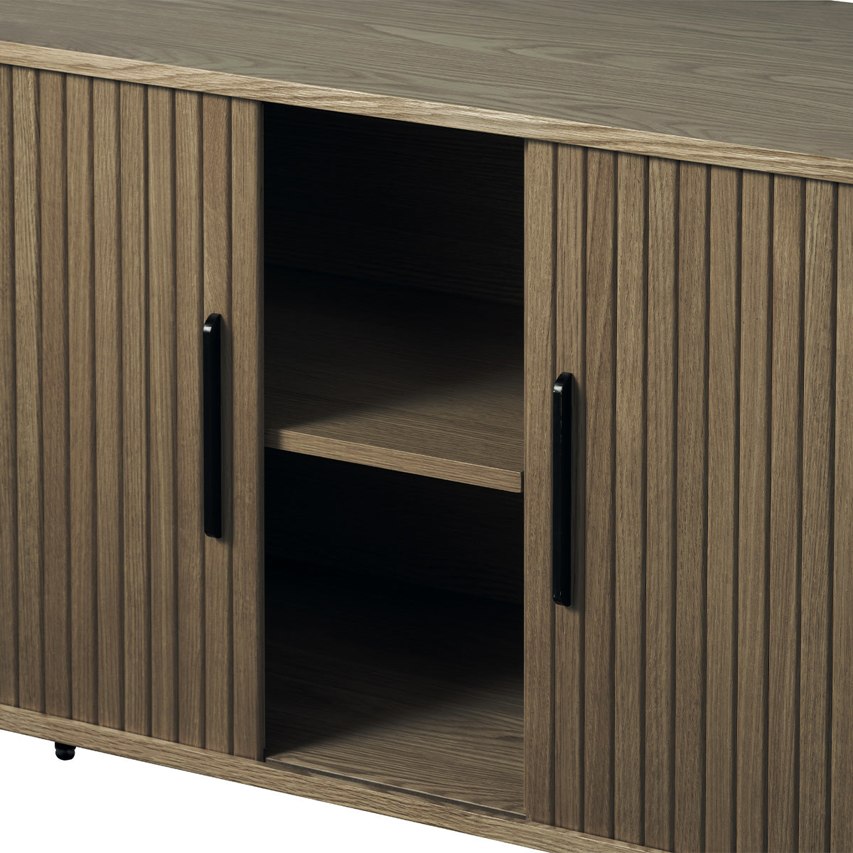 Buffet 180 cm 2 portes - Bois - ALBA