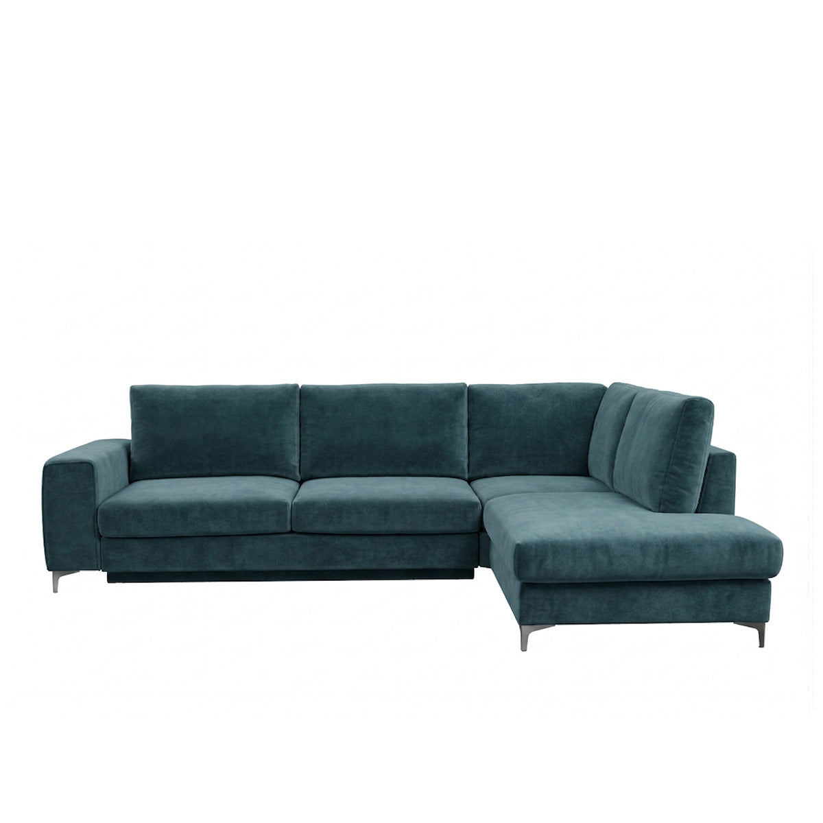 Canapé d'angle convertible - 4 places - Velours - FIESOLE