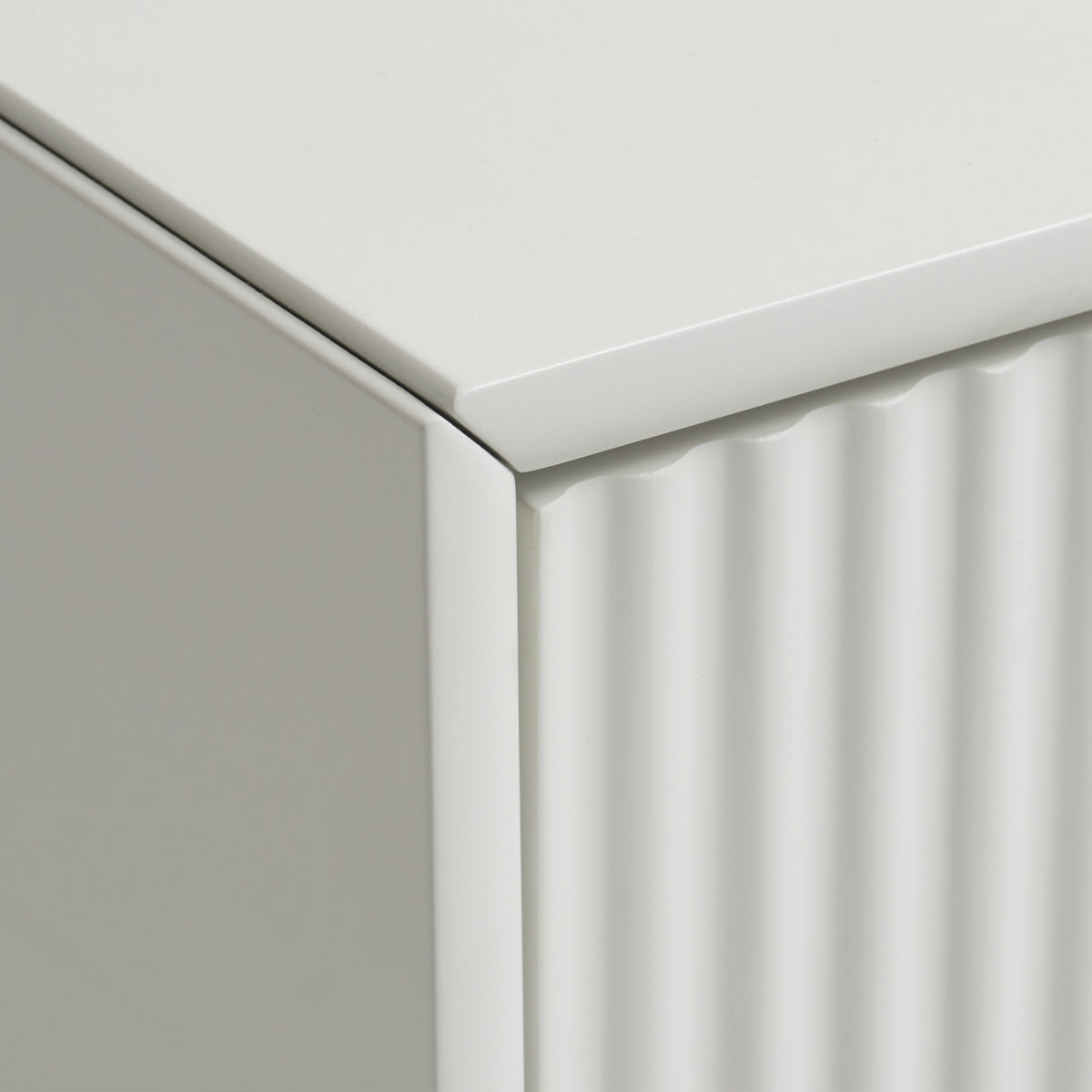 Meuble TV 140 cm 2 portes 1 tiroir 1 niche - Bois gris clair - MIRANO
