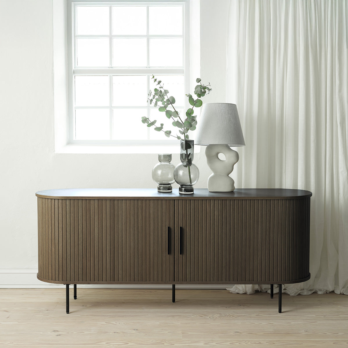 Buffet 180 cm 2 portes - Bois - ALBA