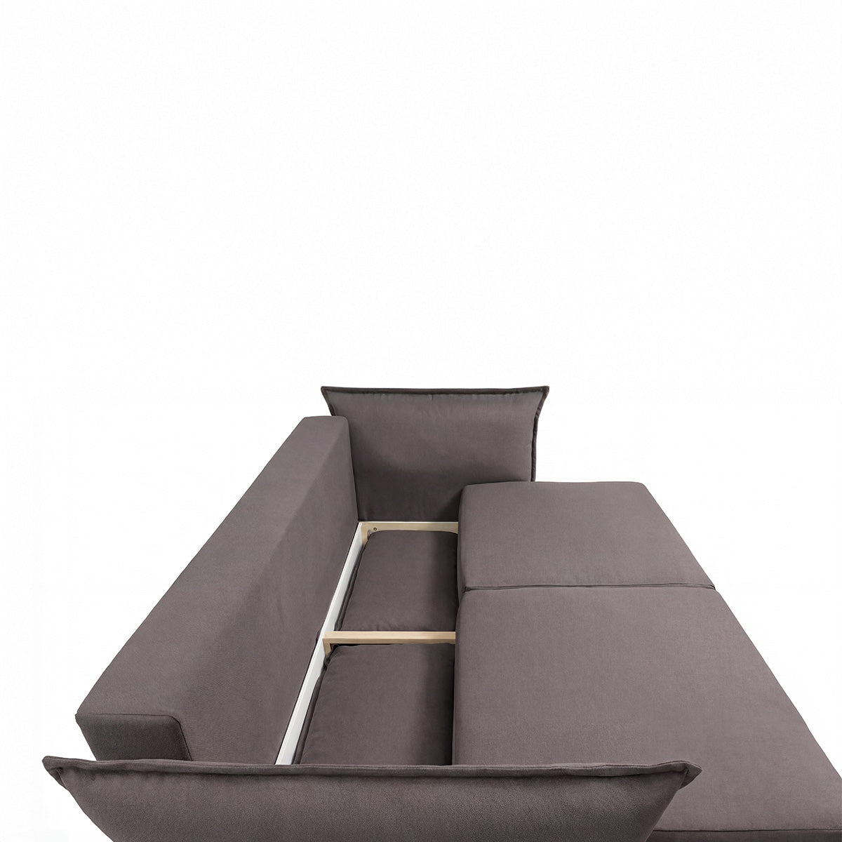 Canapé droit convertible - 3 places - Tissu - VERDURO