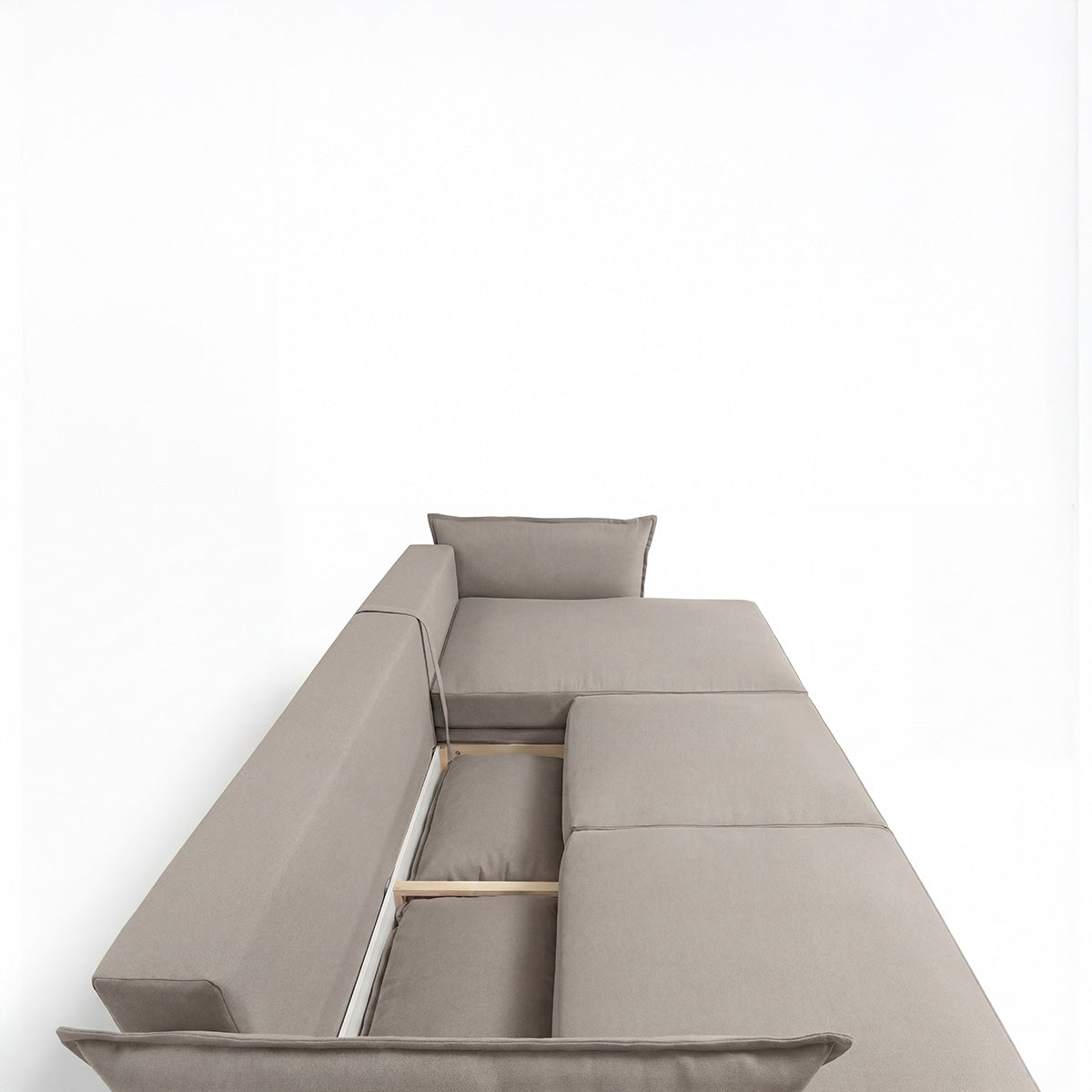 Canapé d'angle convertible - 3 places - Tissu - VERDURO