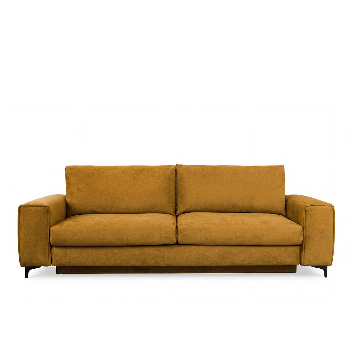 Canapé droit convertible - 3 places - Velours - FIESOLE