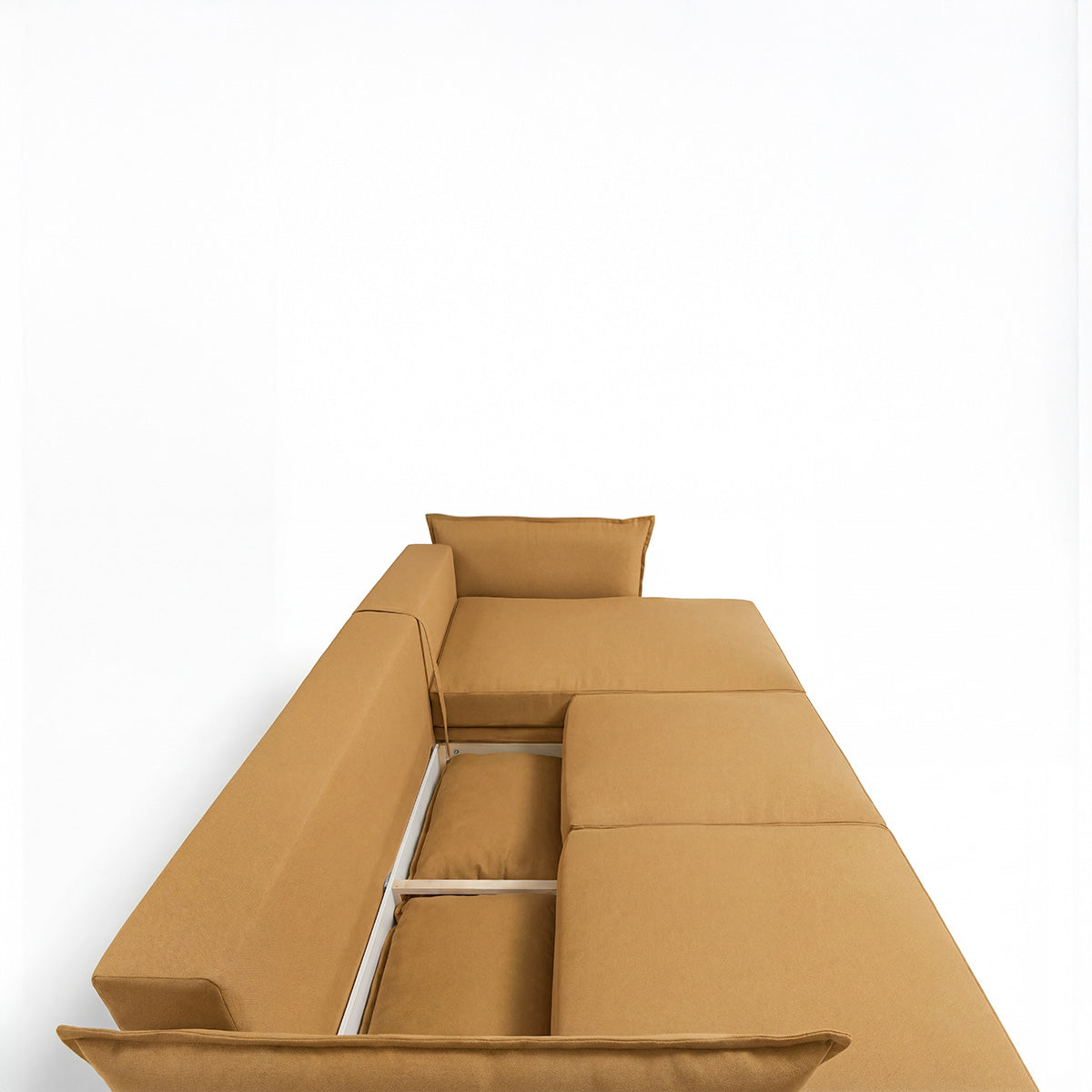 Canapé d'angle convertible - 3 places - Tissu - VERDURO