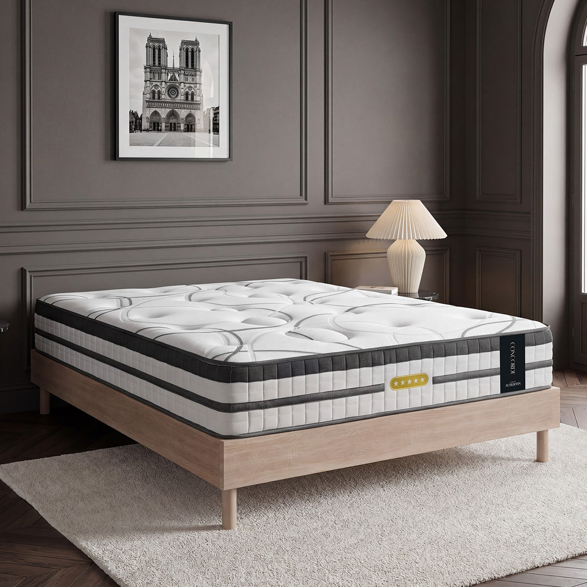 Ensemble Matelas CONCORDE et Sommier SÉLÉNA