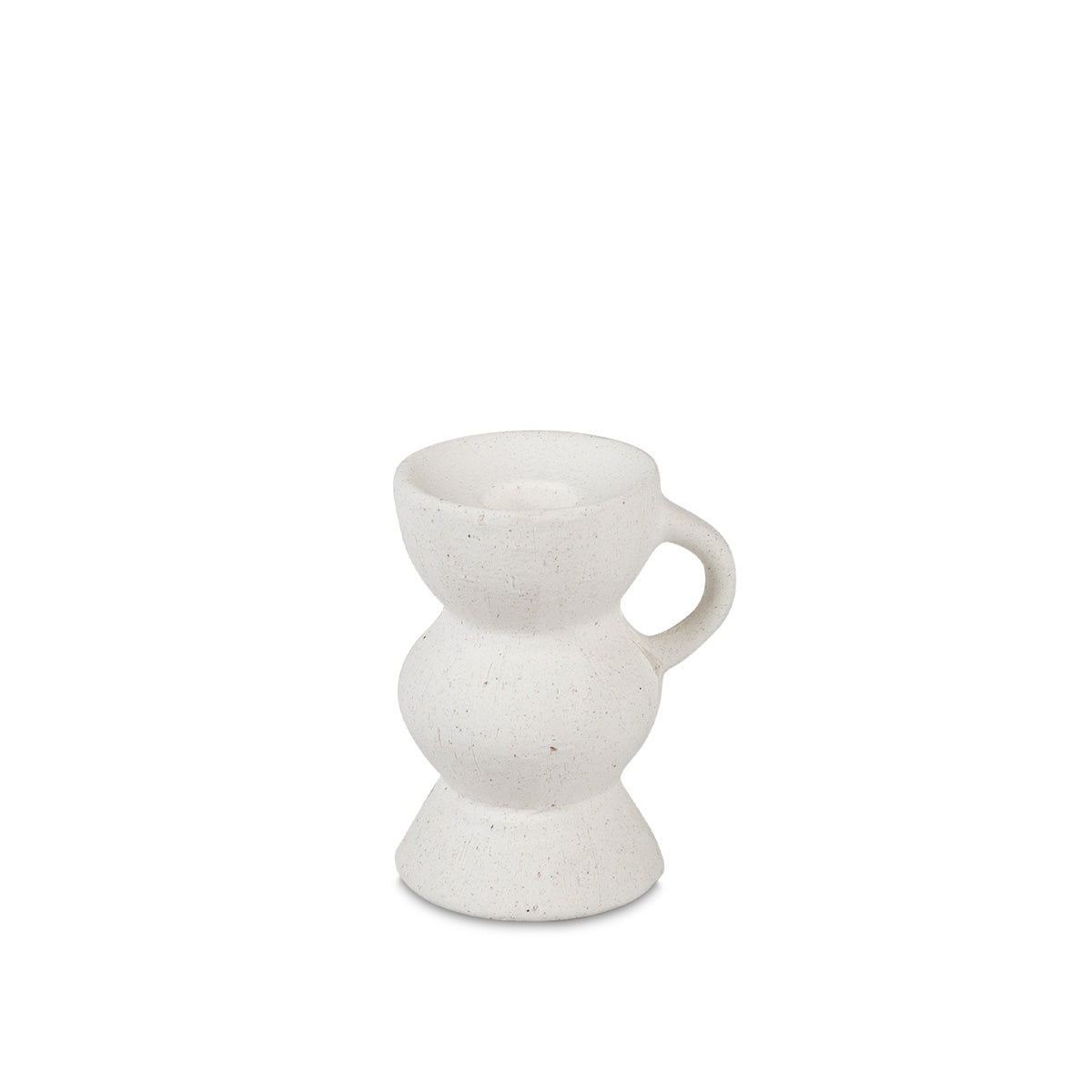 Bougeoir - Céramique blanche - CLEO