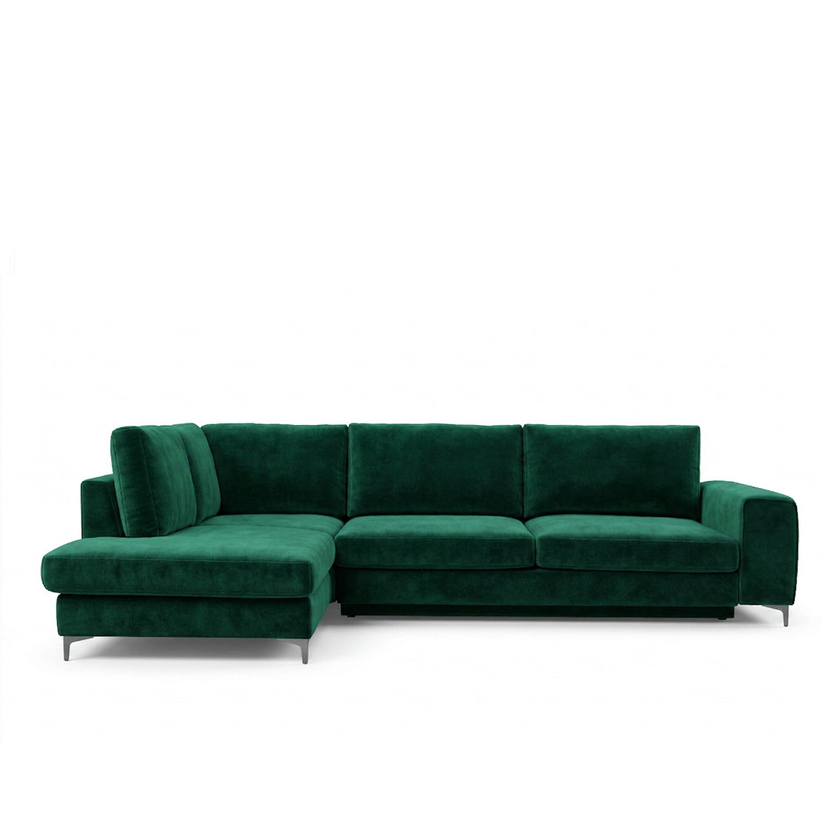 Canapé d'angle convertible - 4 places - Velours - FIESOLE