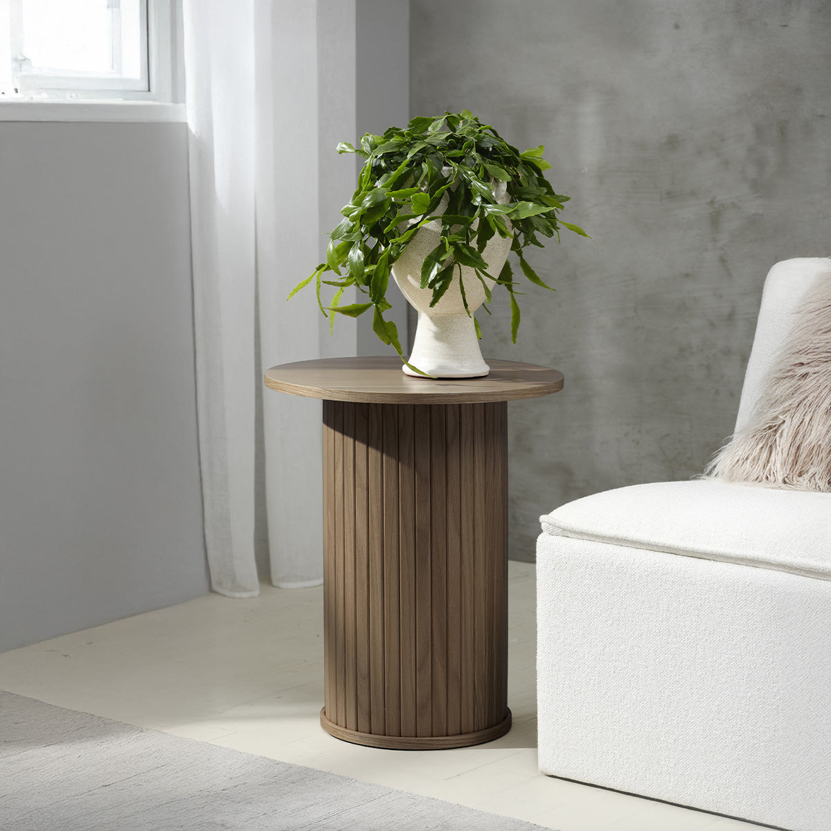 Table d'appoint ronde ø50 cm - Bois - ALBA