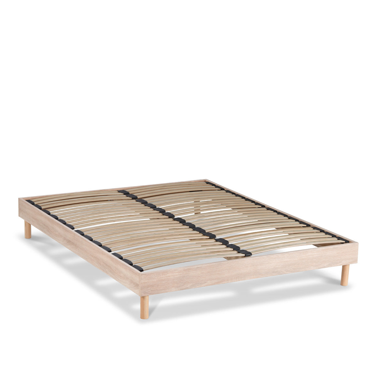 Ensemble Suprême + sommier bois + accessoires - Mousse HD mémoire - Ép. 24 cm - Accueil ferme, soutien ferme