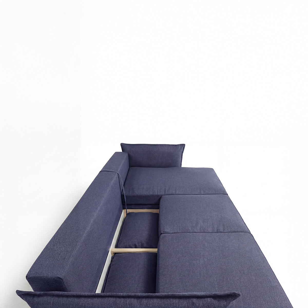 Canapé d'angle convertible - 3 places - Tissu - VERDURO