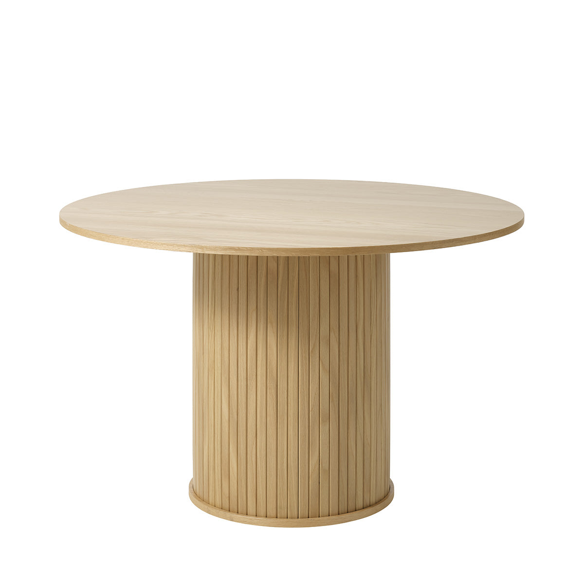 Table à manger ronde 4 personnes ø120 cm - Bois - ALBA