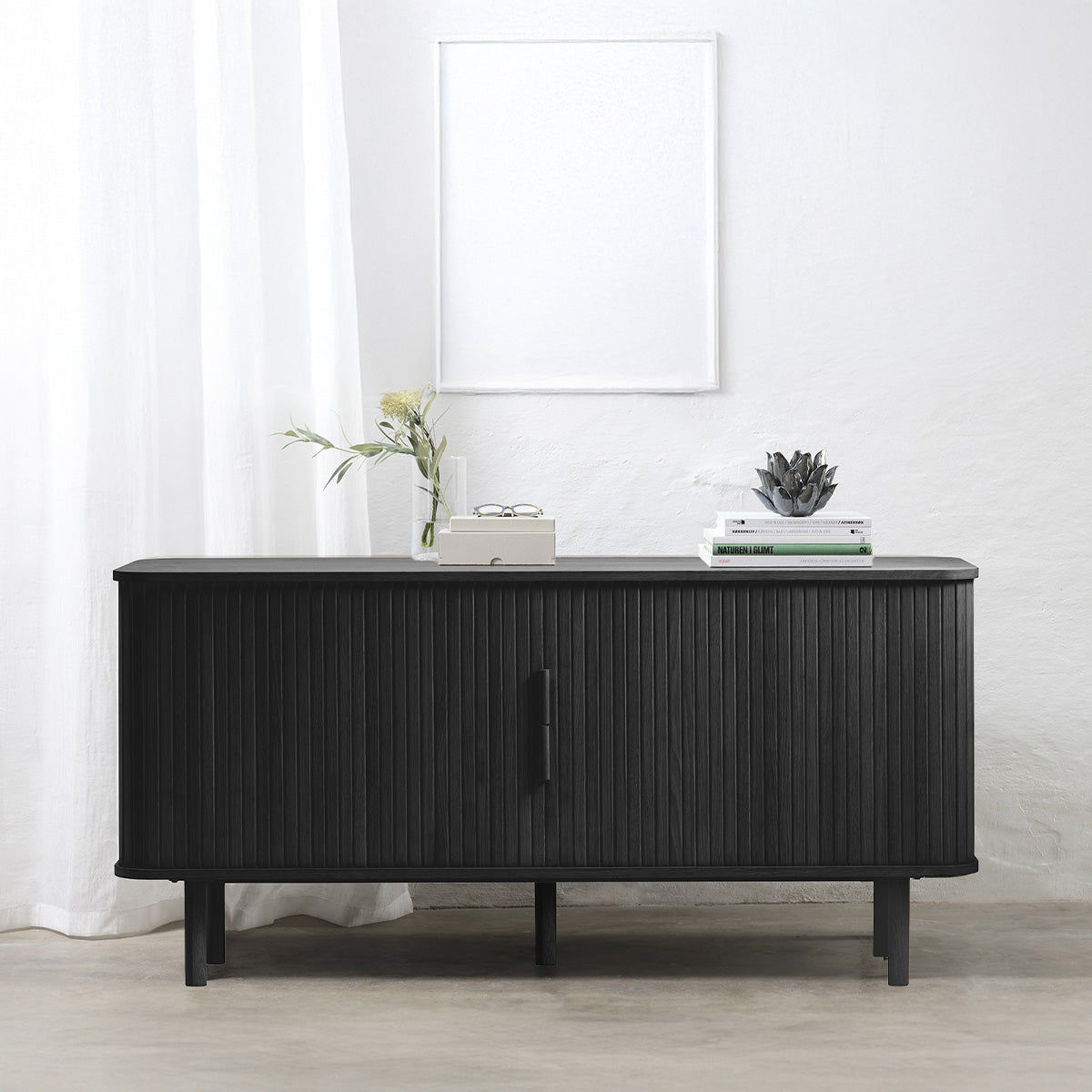 Buffet 160 cm 2 portes - Bois - OLBIA