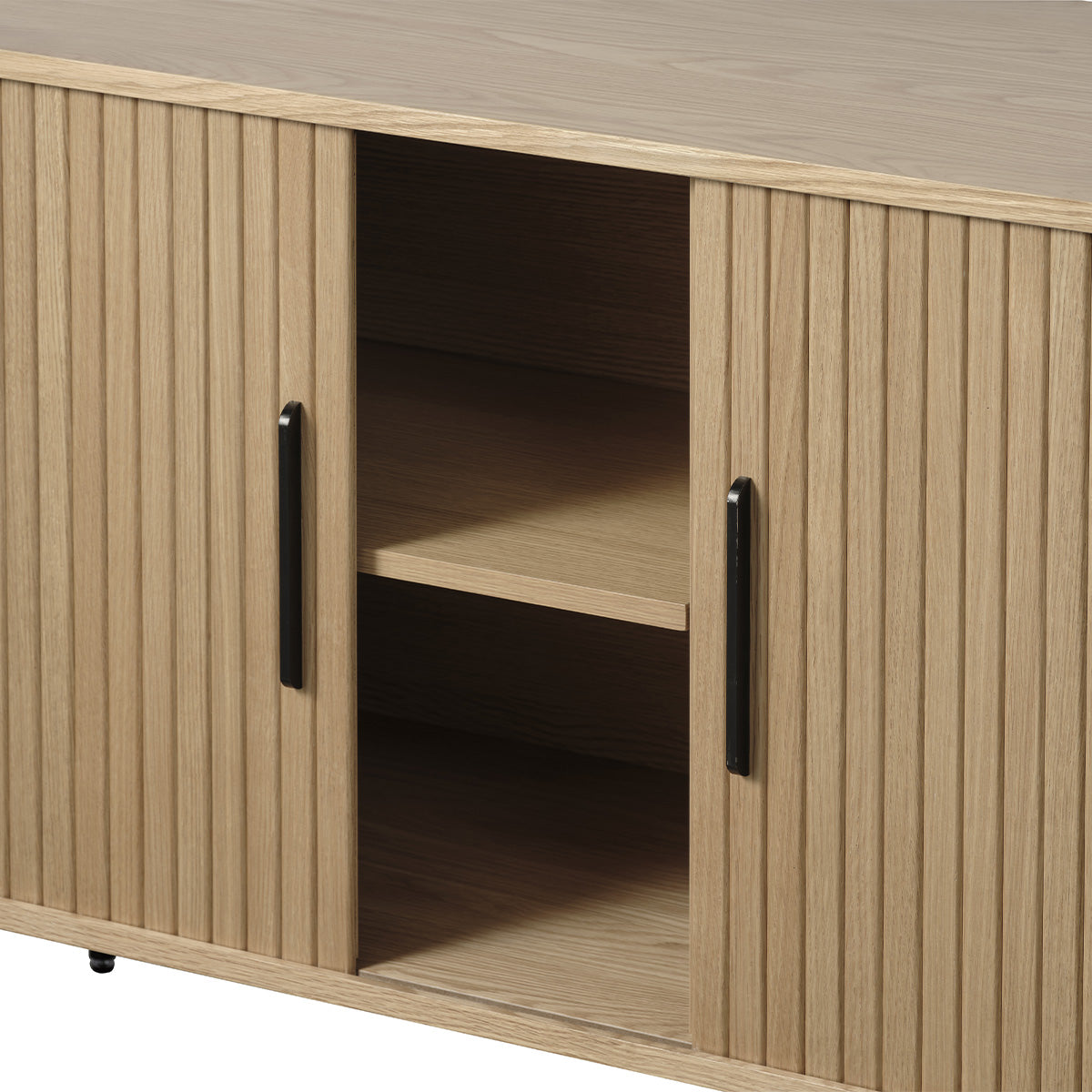 Buffet 180 cm 2 portes - Bois - ALBA