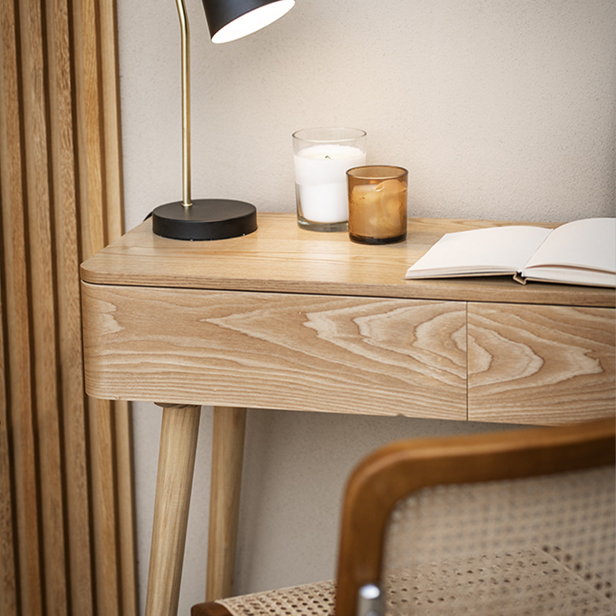 Console 100 cm 2 tiroirs - Bois - OGGI
