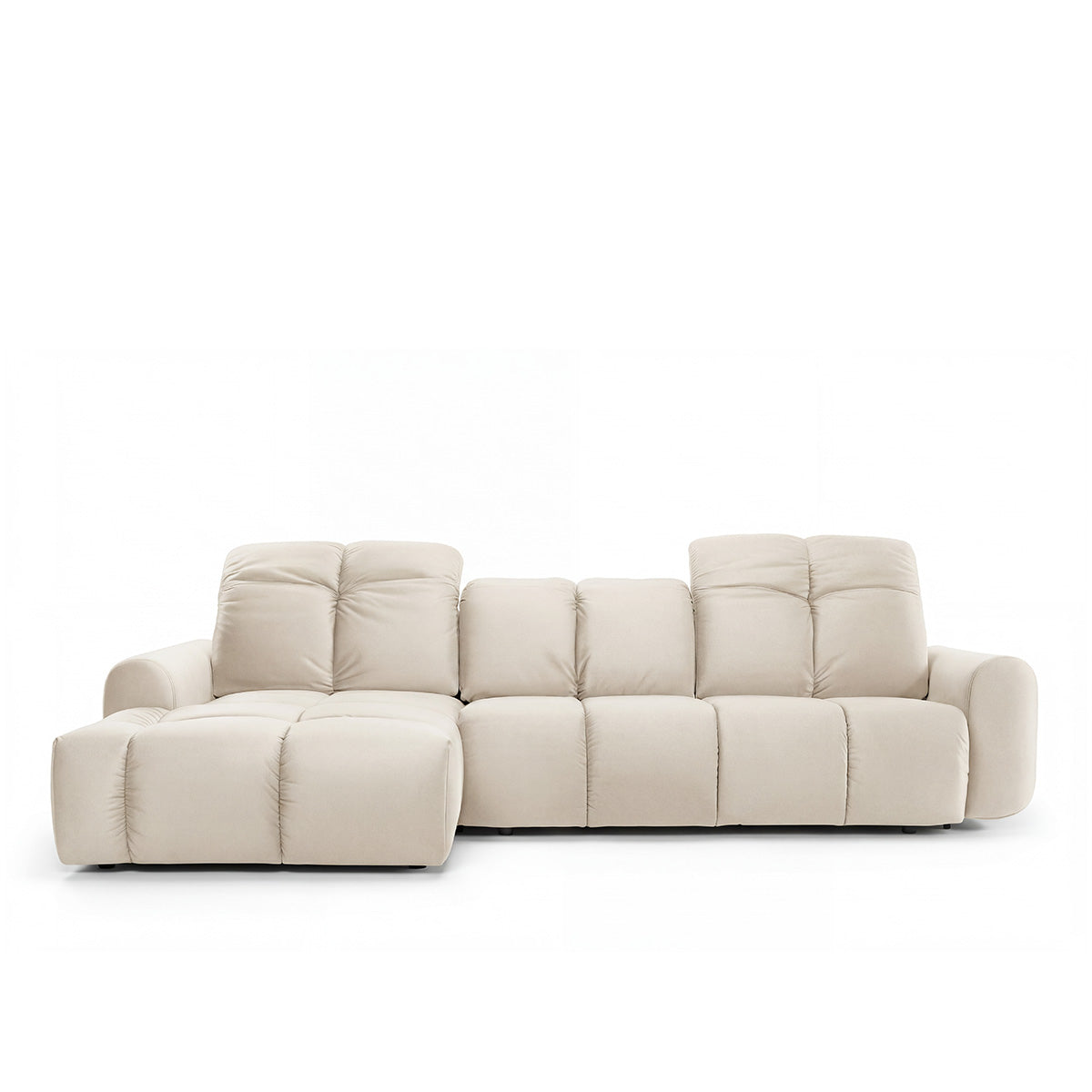 Canapé d'angle convertible - 4 places - Tissu - ANACAPRI
