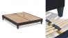 Ensemble | Matelas AUBERTIN - Ressorts Ensachés | Sommier KIT TISSU - Gris anthracite