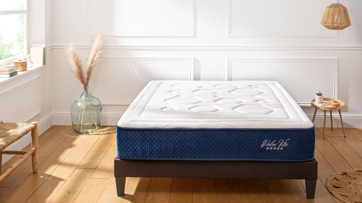 Matelas DOLCE VITA - Ressorts Ensachés & Mémoire de Forme - 28 cm