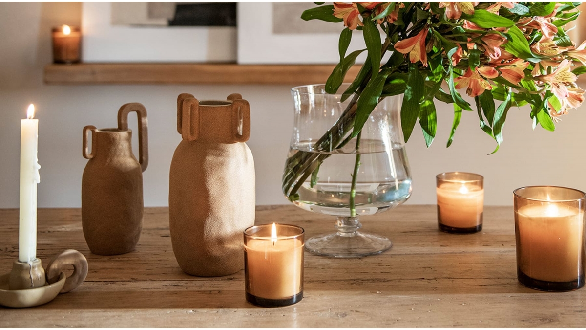 Vase en ceramique terracotta Terra 13x13x26 Maison Aubertin