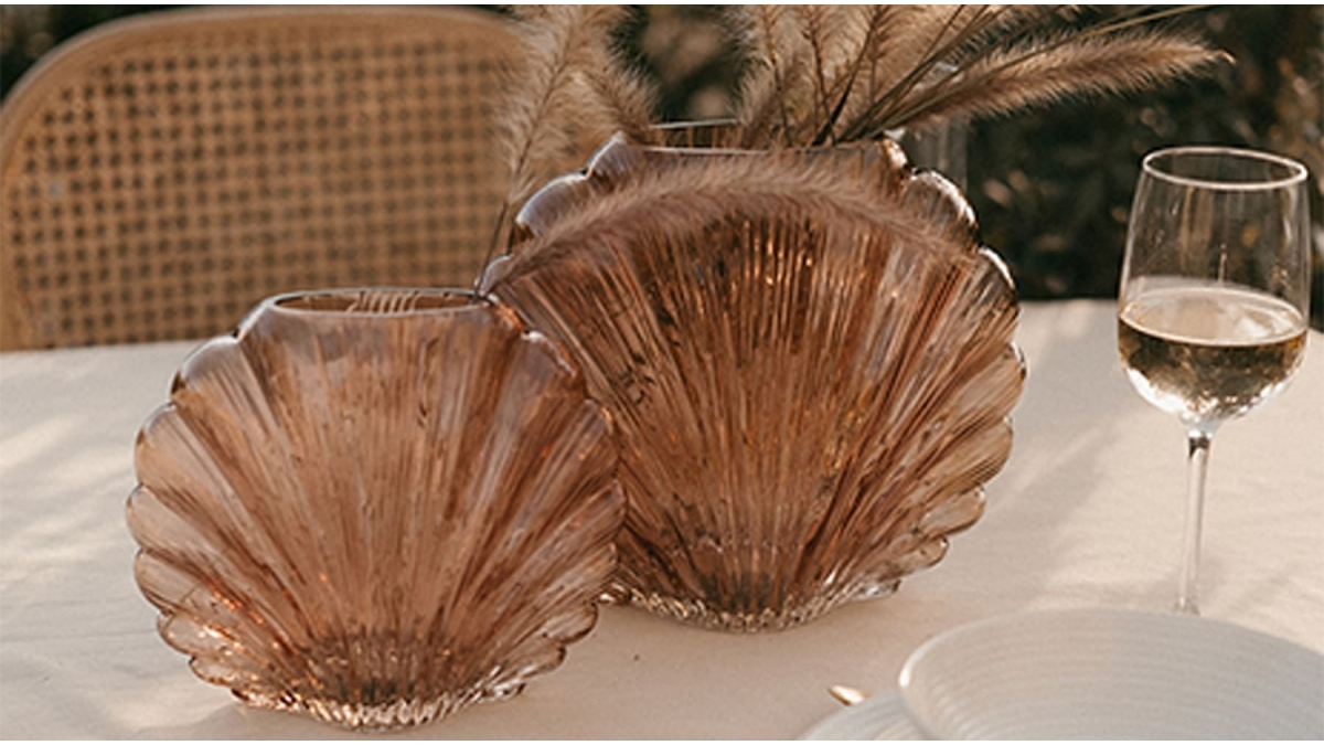 Vase vert Stella | 20x20x17cm | Maison Aubertin