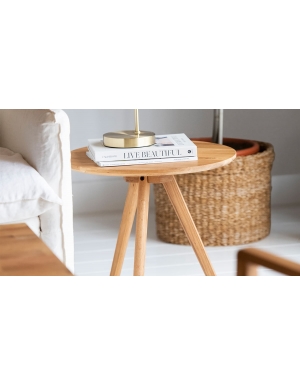 TABLE CHENE ORA - &Oslash;50X45 cm