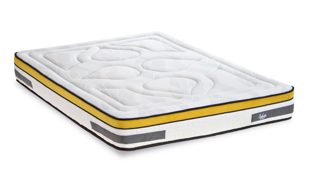 Matelas AUBERTIN - Ressorts Ensachés & Mémoire de Forme - 24 cm