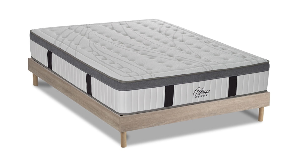 Matelas + sommier 160x200 mémoire de forme Ensemble Memo plus