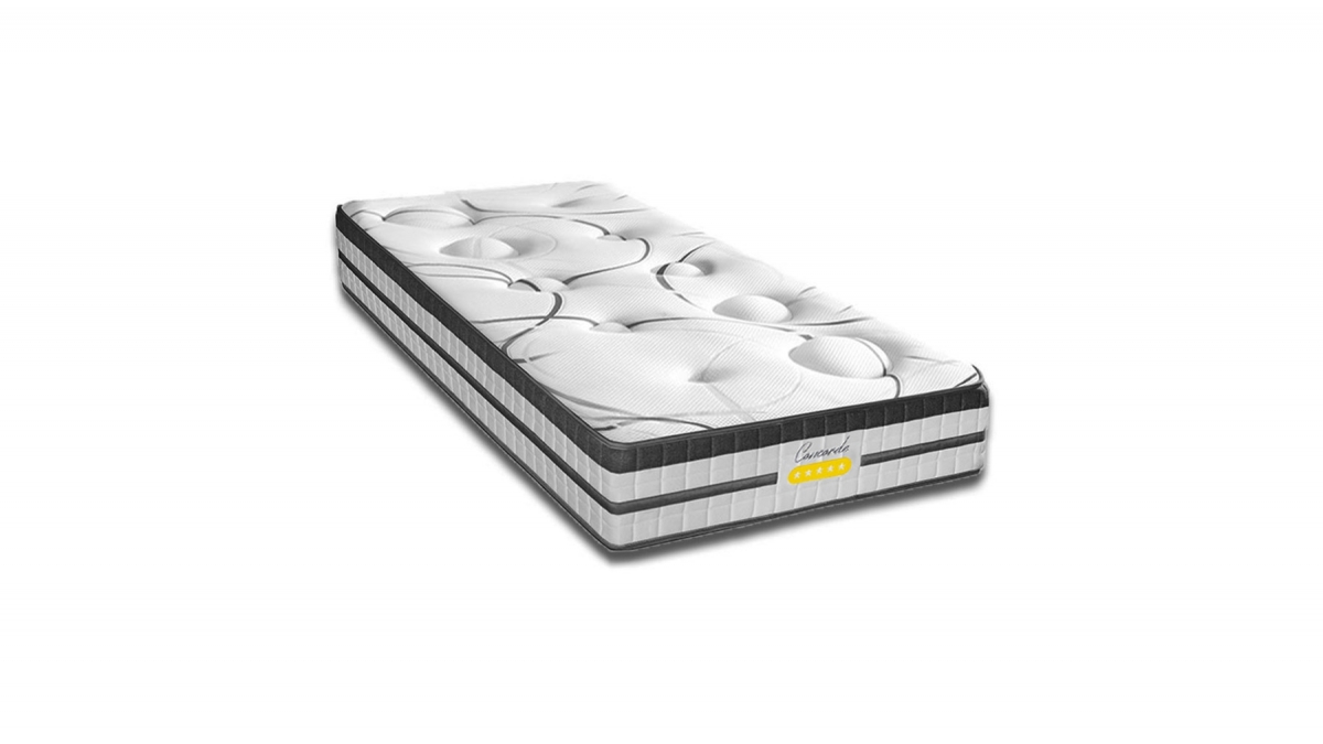 Matelas CONCORDE - Ressorts Ensachés & Mémoire de Forme - 26 cm