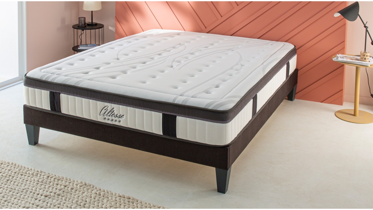 Matelas ALTESSE - Mémoire de Forme 55 kg/m³ & Mousse HD - 27 cm