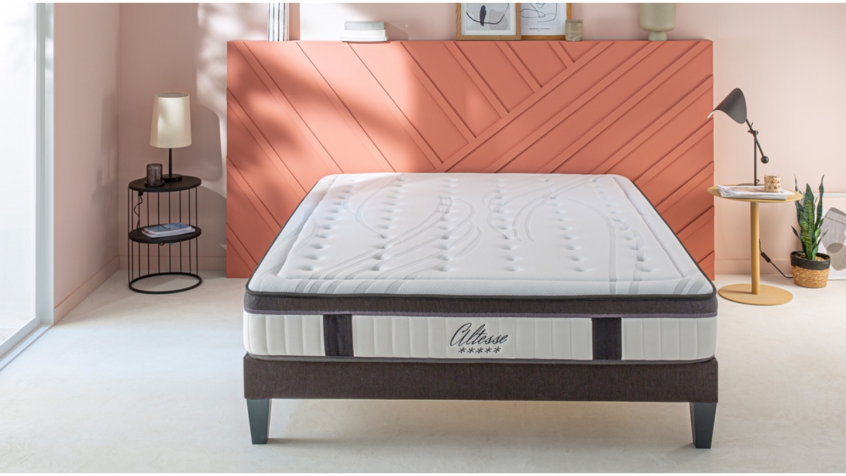 Matelas ALTESSE - Mémoire de Forme 55 kg/m³ & Mousse HD - 27 cm