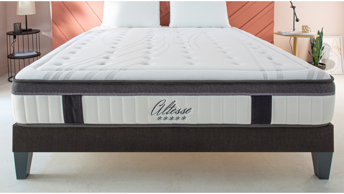 Matelas ALTESSE - Mémoire de Forme 55 kg/m³ & Mousse HD - 27 cm